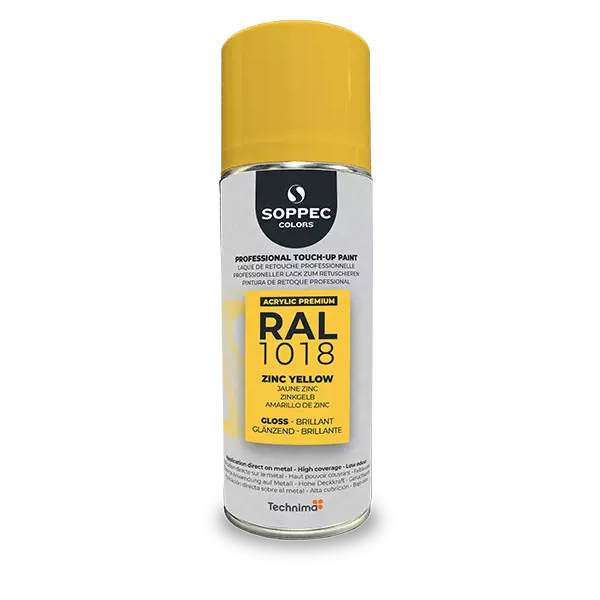 Industrial top coat Akryl RAL 1018 zinkgul 400 ml