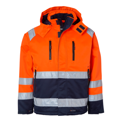 Vinterjacka Varsel orang/marin  XS
