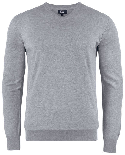 Oakville V-neck Men Grey melan 4XL