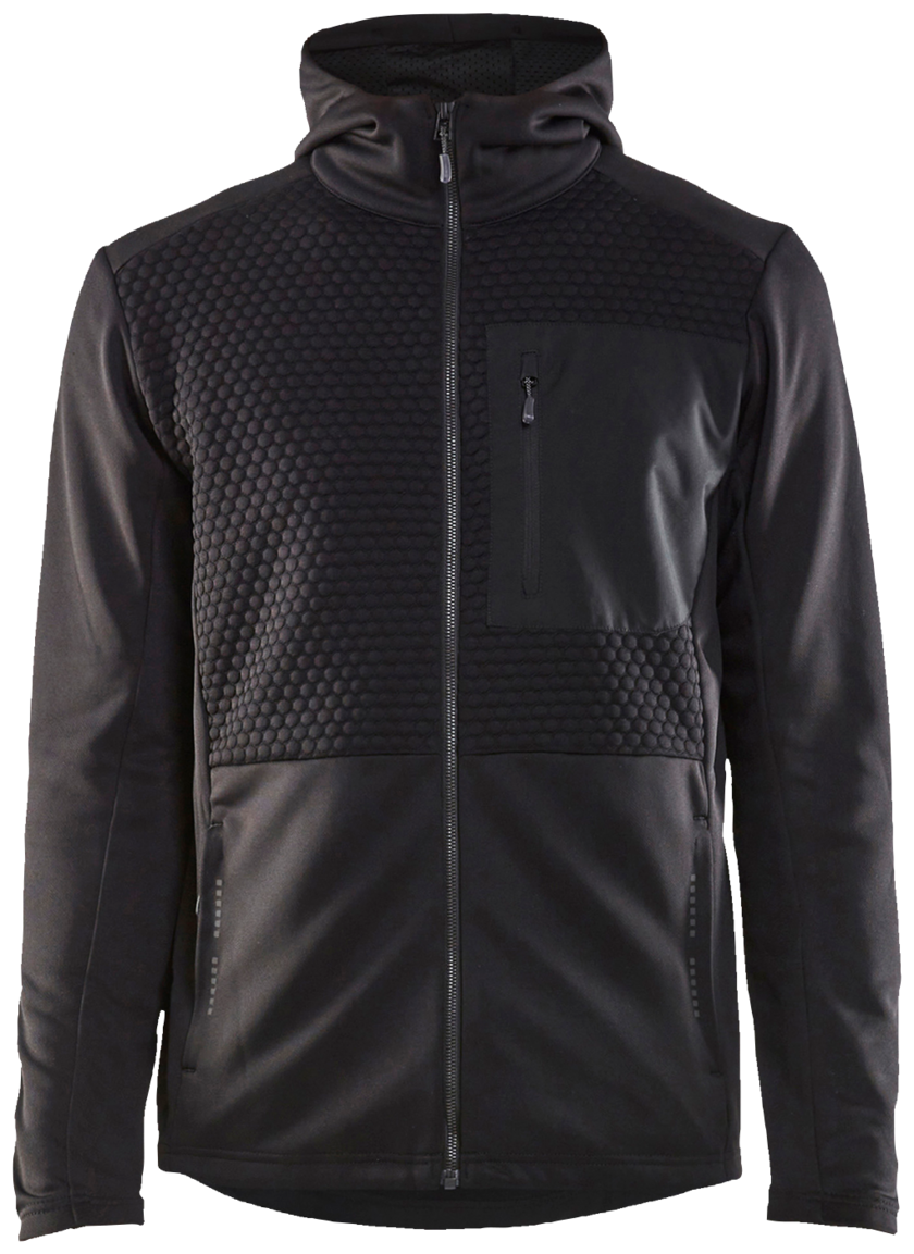 LUVTRÖJA FULL ZIP 35402526 SV ART 4XL