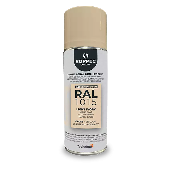 Industrial top coat Akryl RAL  1015 ljus elfenben 400 ml