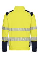 Flamskyddad sweatshirtjacka HV Gul/Marin XS