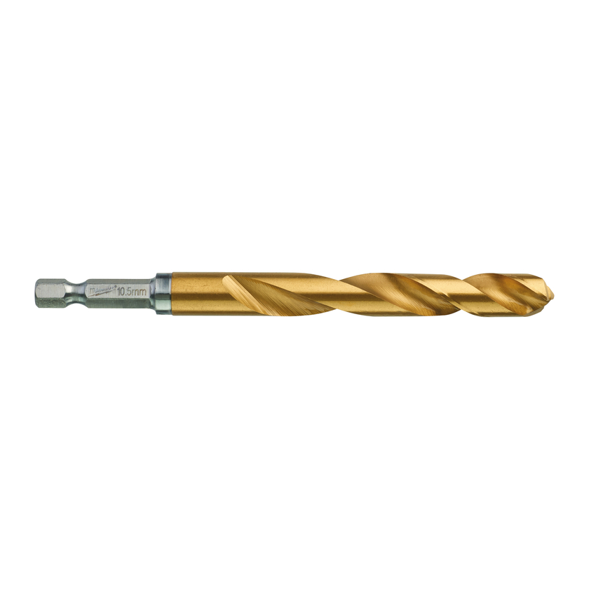 METALLBORR SW HSSG TIN 10,5MM Slagtåliga HSS Titanium borr m