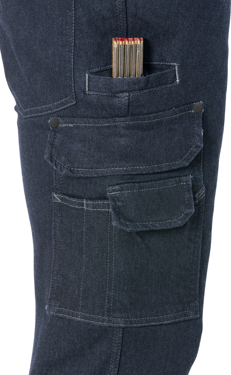 STRETCHJEANS SERVICE 2501 DCS INDIGOBLÅ STL D112