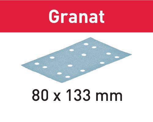 SLIPPAPPER STF GRANAT 80X133 K180 10ST