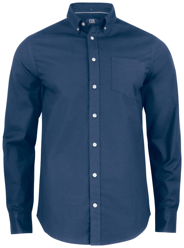 Hansville Shirt Men Blue Oxfor L