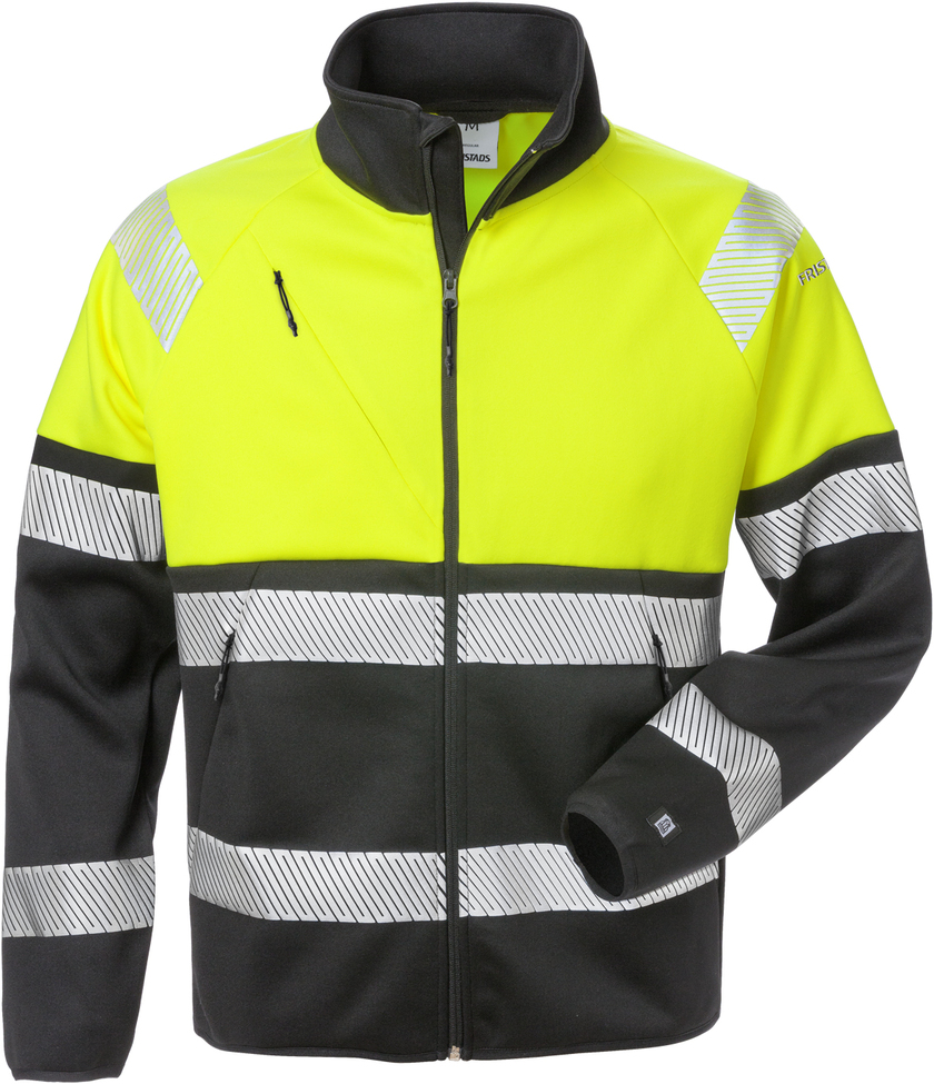 JACKA VARSEL KL 1 4517 SSL VARSELGUL/SVART STL S