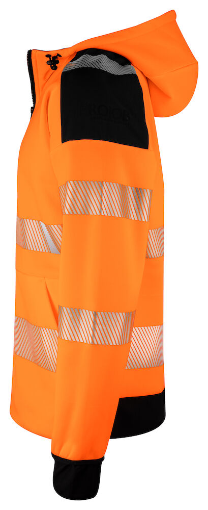 6110 Hoodjacka Orange/Svart XS
