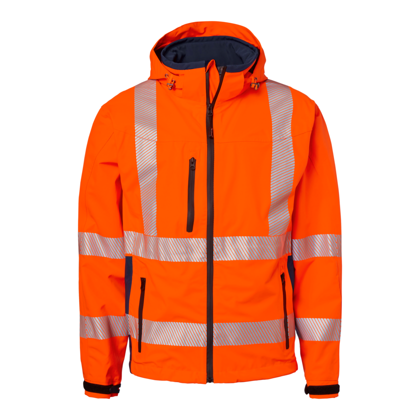 Jacka 3-lagers varsel orange M