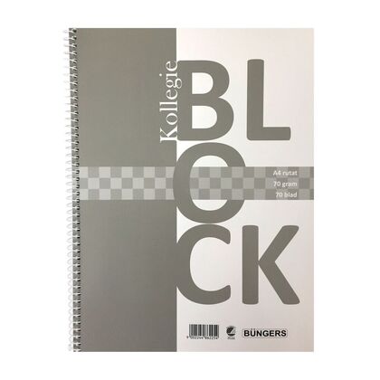 KOLLEGIEBLOCK A4 RUTAT 70g 70BL