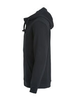 Basic Hoody FZ Herr Svart 4XL