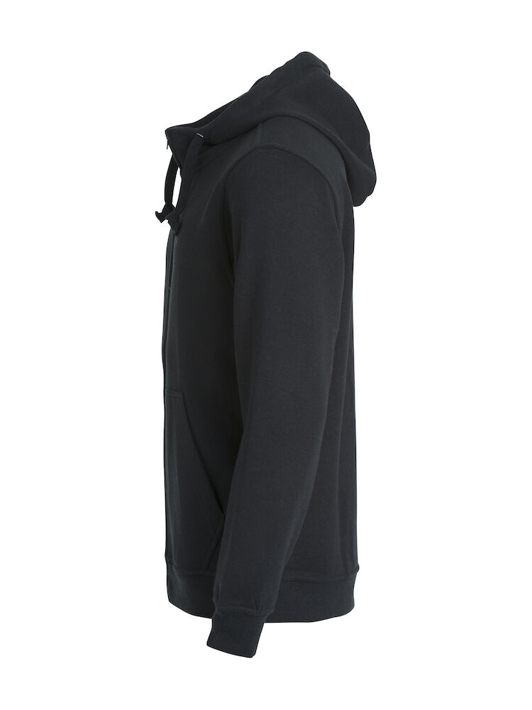 Basic Hoody FZ Herr Svart 4XL