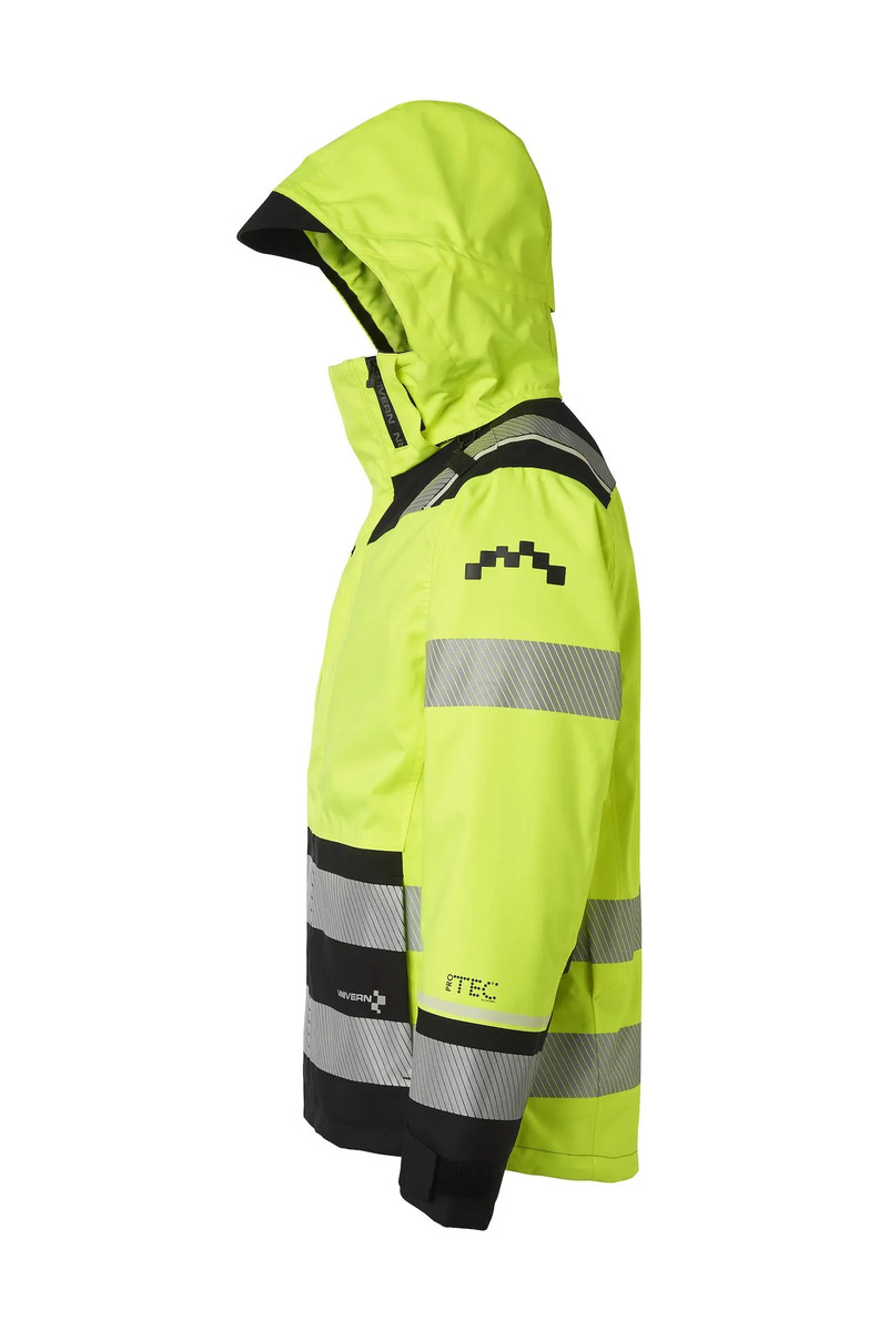Vinterjacka Univern ProTec 2-in-1, kl2/3, gul/svart XS