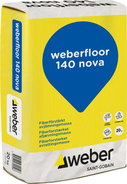 Avjämningsmassa FLOOR 140 NOVA 20KG