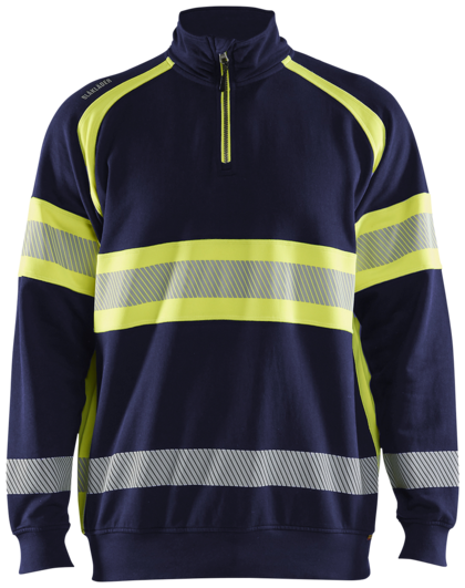 TRÖJA 35531158 XL MARIN BLÅ/VARSELGUL BLÅKLÄDER