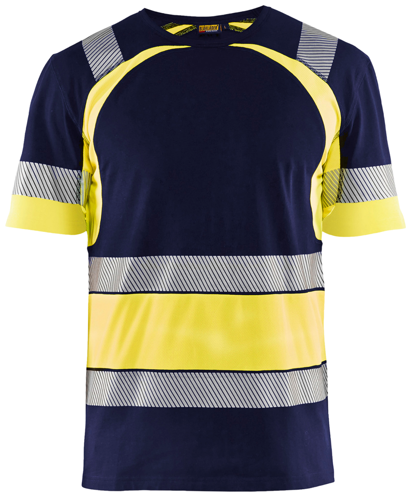 T-SHIRT 34211030 MARIN/GUL 4XL BLÅKLÄDER