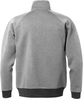 SWEATSHIRTJACKA 1756 DF LJUSGRÅ STL 2XL