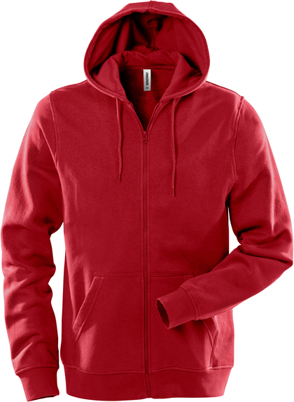 SWEATSHIRTJACKA HUVA 1736 SWB RÖD STL S