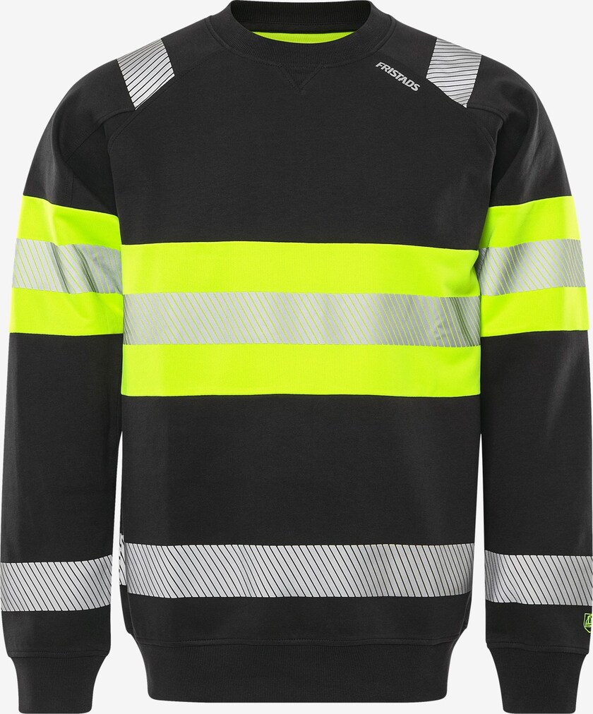SWEATSHIRT 7530 GKC VARSEL 3XL KL 1 GUL/SVART