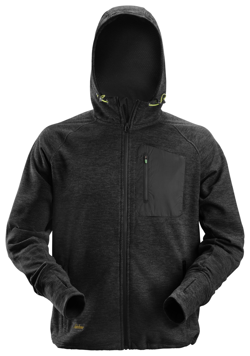 Hoodie Fleece FW Svart Stl: X L