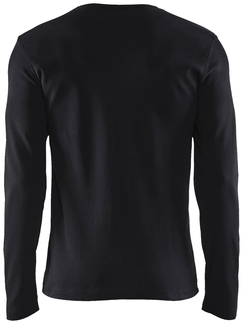 T-SHIRT 33141032 SVART L Lång ärm