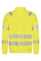 Flamskyddad half-zip sweatshir t HV Gul XS