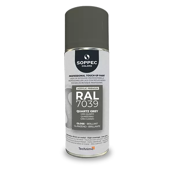 Industrial top coat Akryl RAL  7039 quartzgrå 400 ml