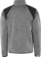 FLEECEJACKA 7451 PRKN GRÅ/SVART STL S