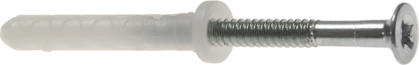 Spikplugg vit 5x50mm 10p Gunnebo