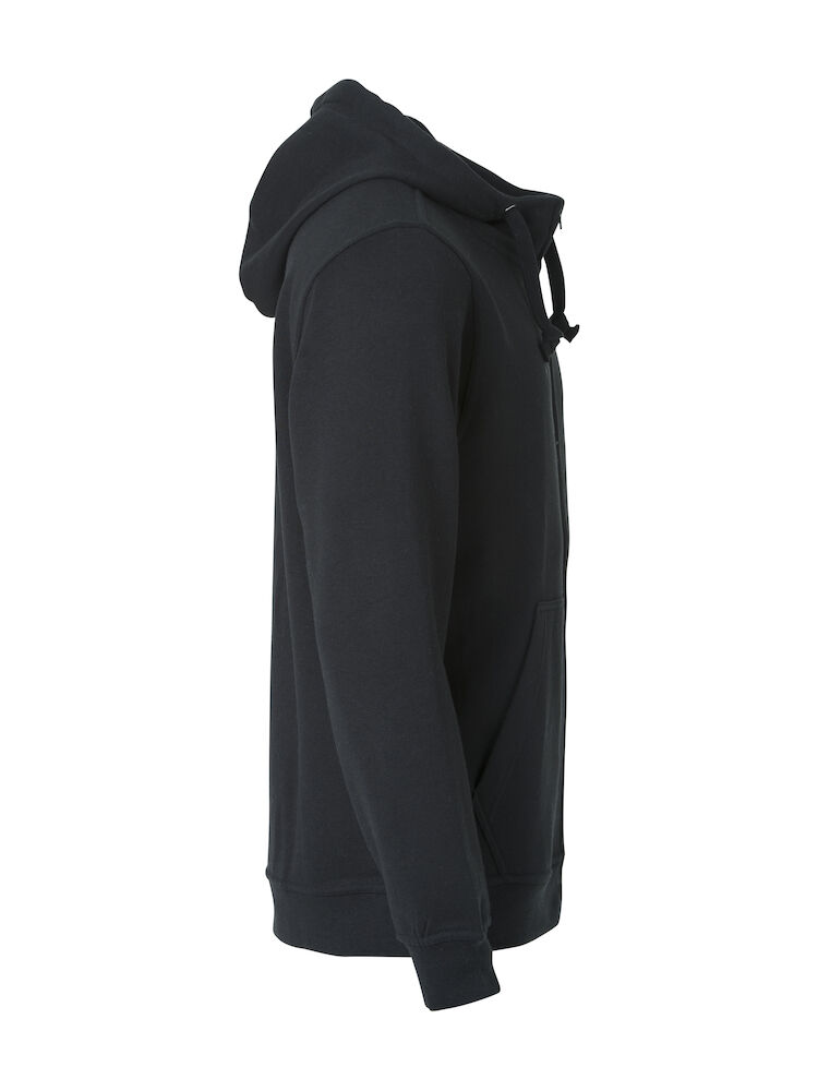 Basic Hoody FZ Herr Svart 4XL