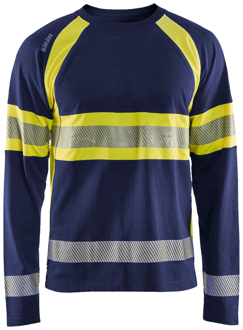 T-SHIRT 35101030 MARIN/GUL 4XL BLÅKLÄDER