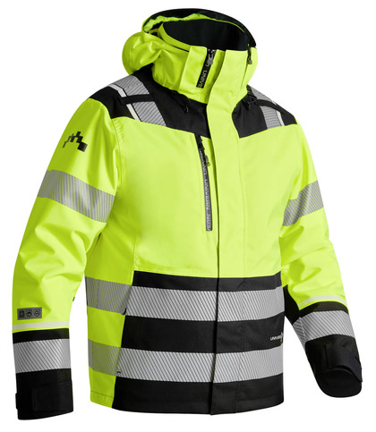 Vinterjacka Univern ProTec 2-in-1, kl2/3, gul/svart XS