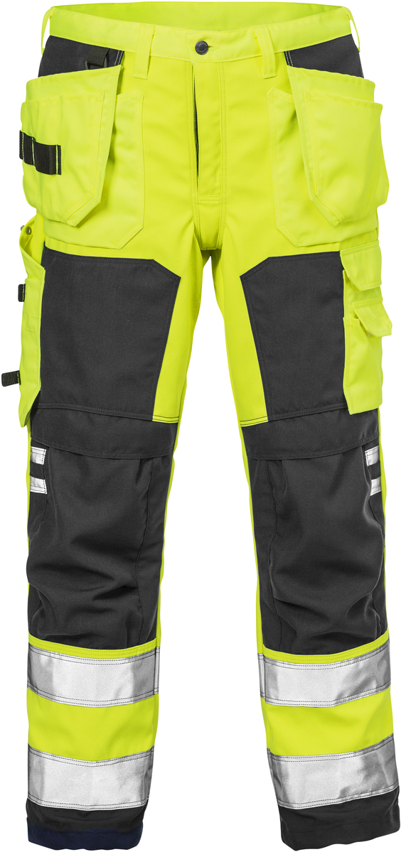 SOFTSHELLBYXA VARSEL 2083 WYH VARSELGUL/SVART STL C54