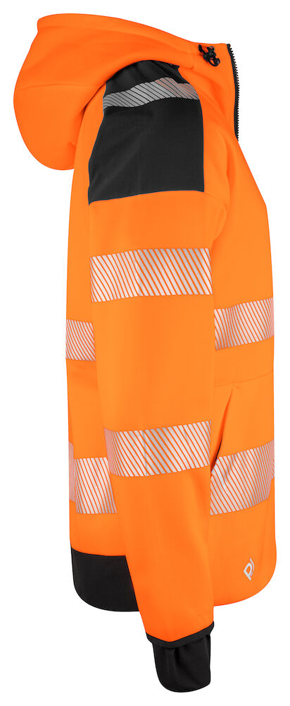 6110 Hoodjacka Orange/Svart XS