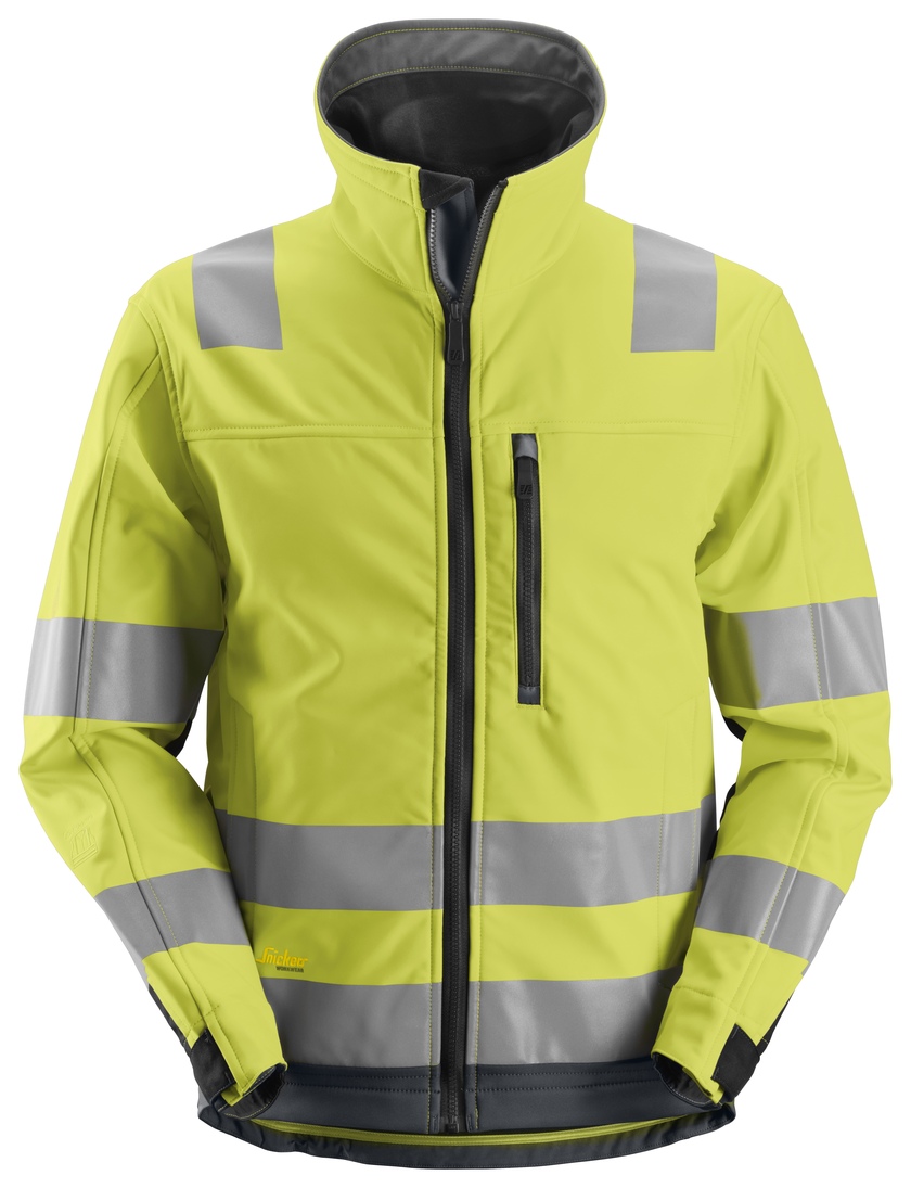 Jacka Softshell AW Kl3 Varselg ul Stl: XXXL