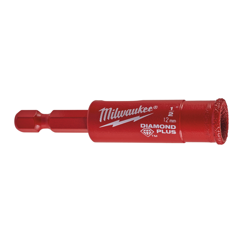 DIAMANTBORR DPLUS 12MM 1/4HEX Hålsågar med diamantförsedda k