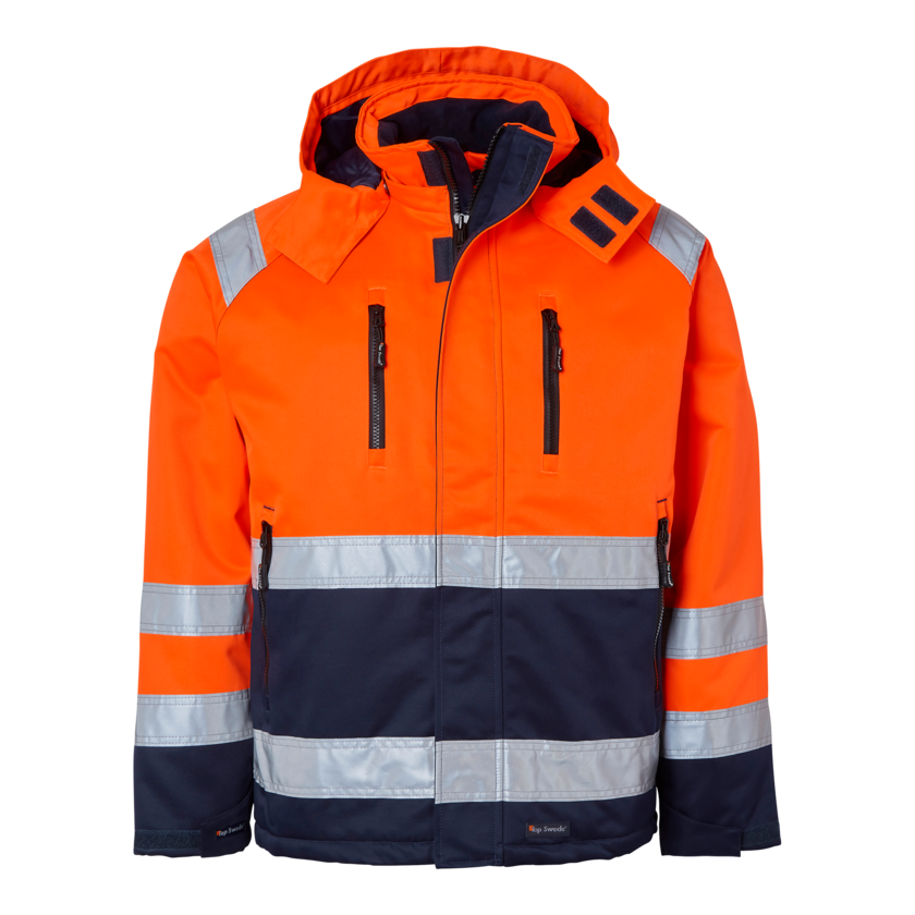 Vinterjacka Varsel orang/marin  XS