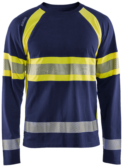 T-SHIRT 35101030 MARIN/GUL 4XL BLÅKLÄDER