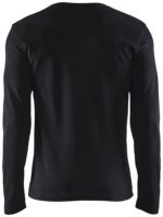 T-SHIRT 33141032 SVART L Lång ärm