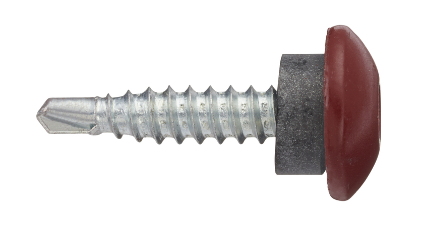 Fasadskruv ö-lapp 4,8x23mm m.röd utv. 100p VSB