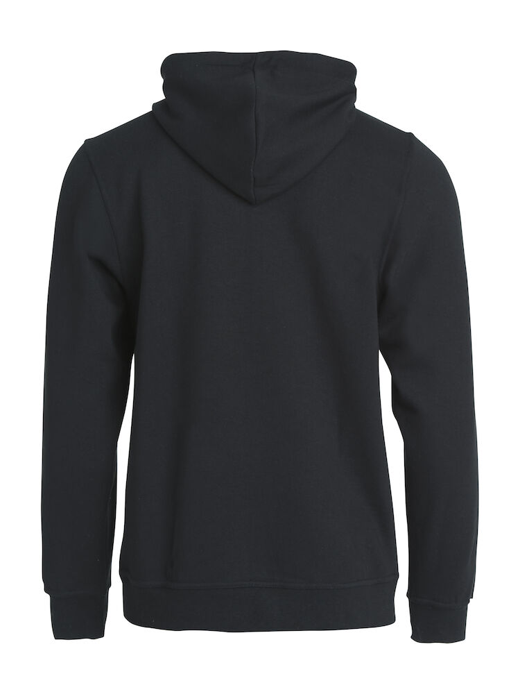 Basic Hoody FZ Herr Svart 4XL